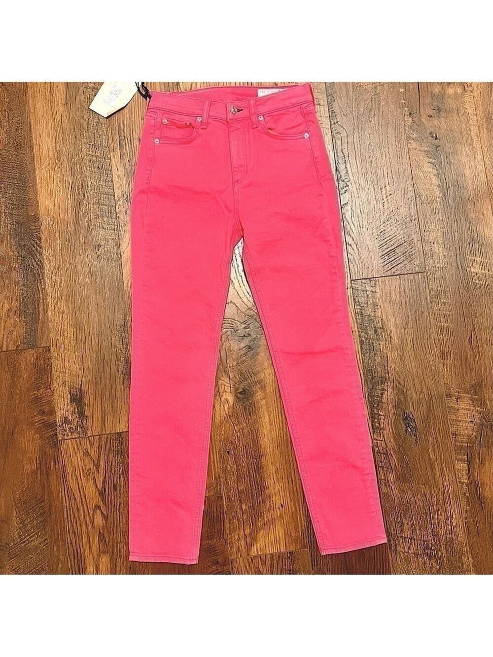 rag & BONE hot pink skinny high rise jeans. Size 24 - Picture 1 of 9